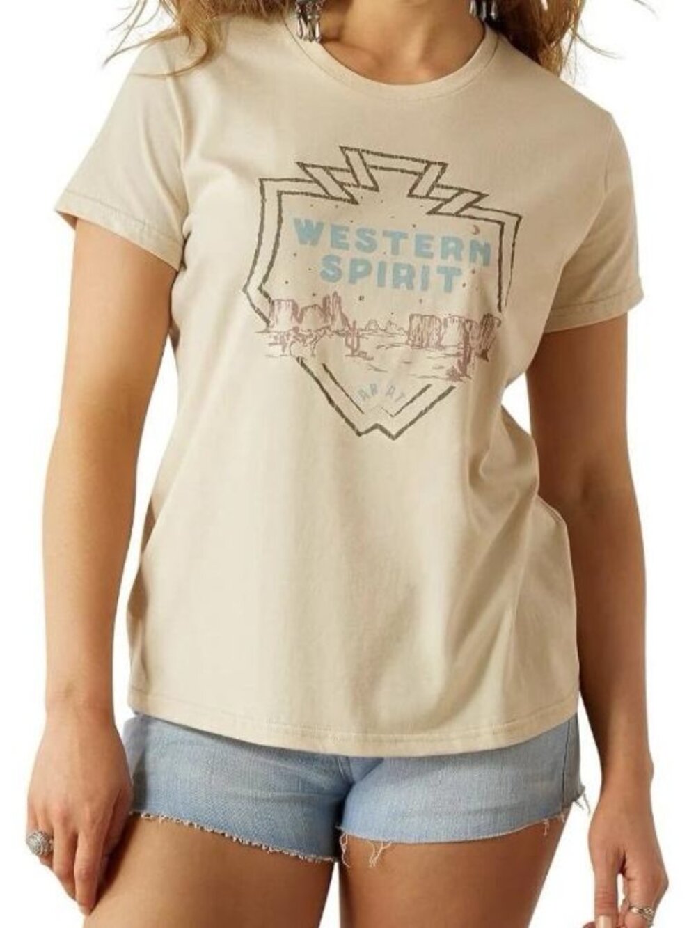 Women's Ariat Western Spirit graphic tshirt, size Medium